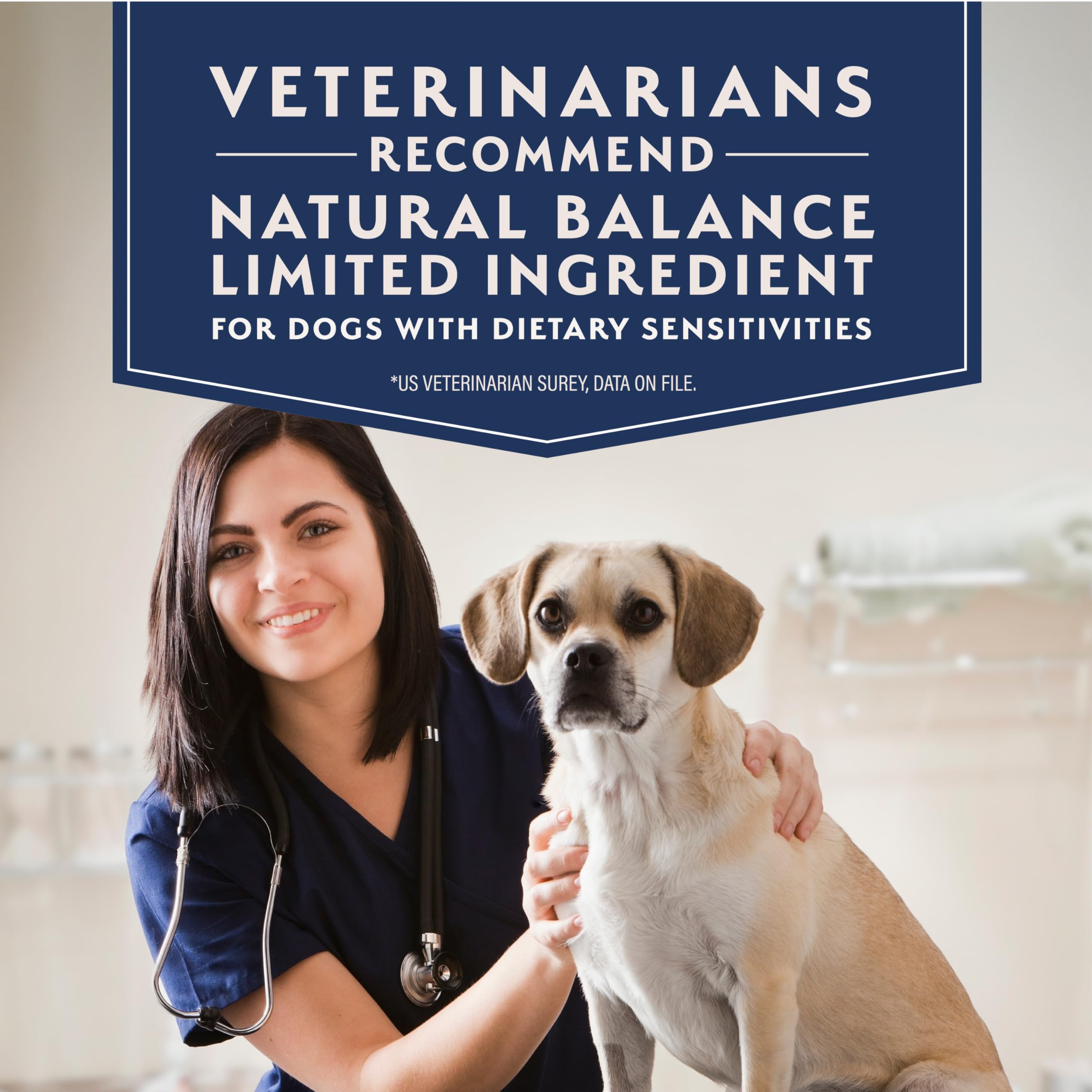Natural Balance sans maïs, blé et soja pour chien sensible