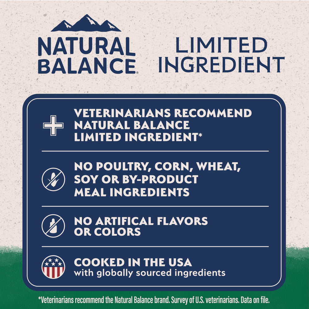 Natural Balance sans mais soja arômes artificiels chiot