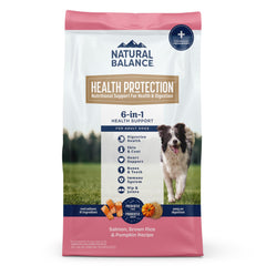 Natural Balance Health Protection avec saumon premier ingrédient et soutien digestif