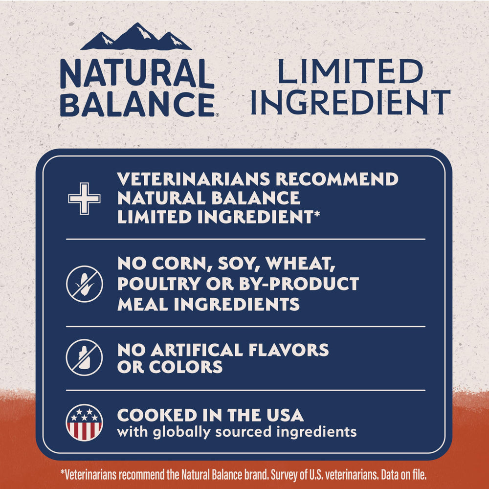 Natural Balance Saumon et Patate Douce – oméga bénéfiques pour peau et pelage.