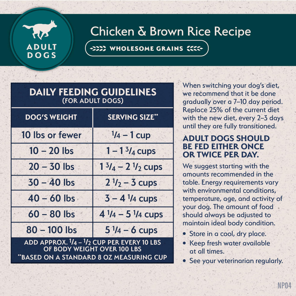 Natural Balance soutien immunitaire potentiel avec poulet et riz.
