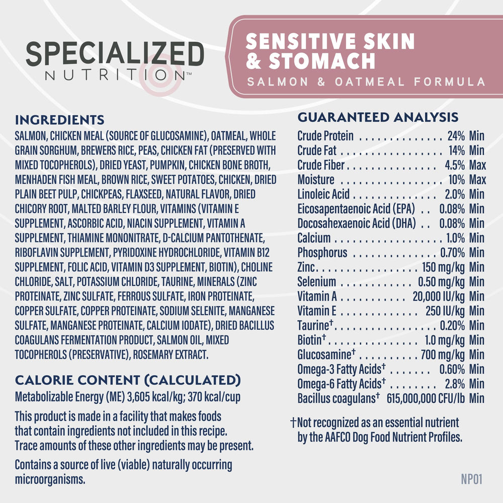 Formule sans céréales dans Natural Balance Specialized Nutrition