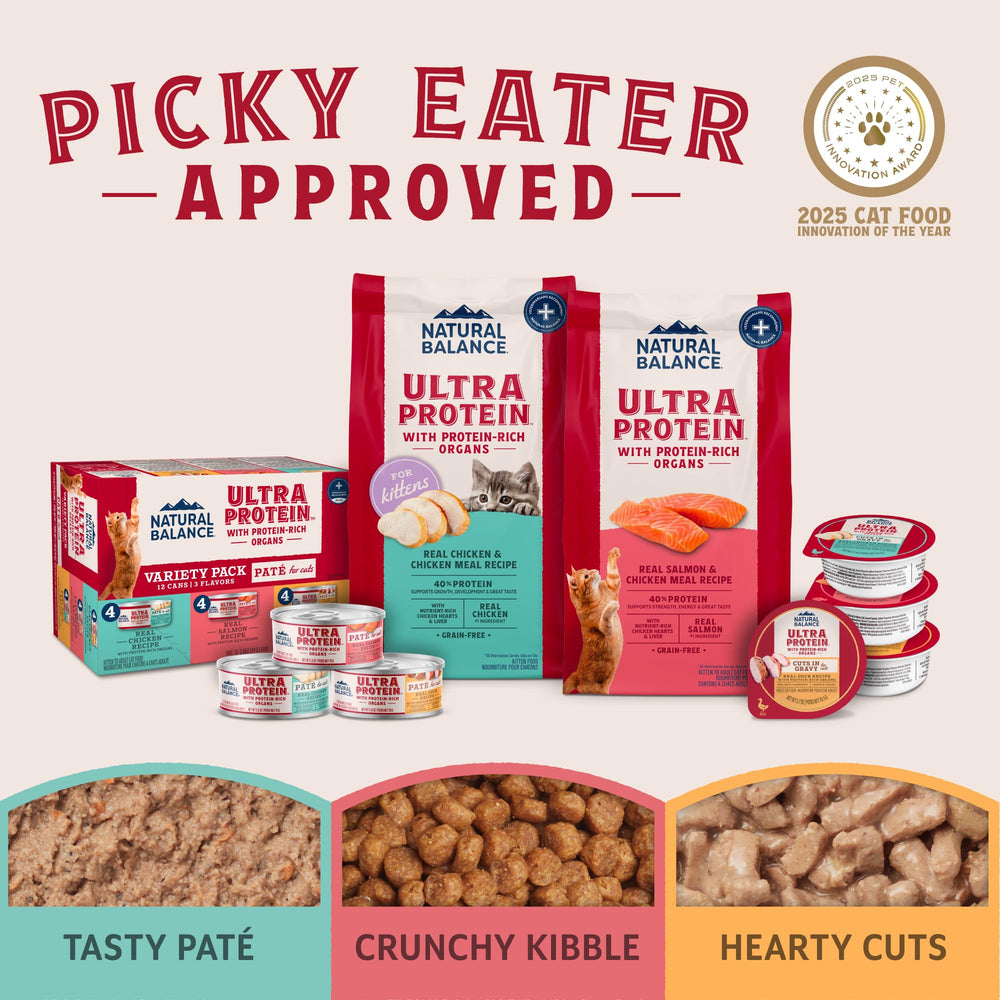 Natural Balance Ultra Protein: ingrédients réels visibles et protéines élevées