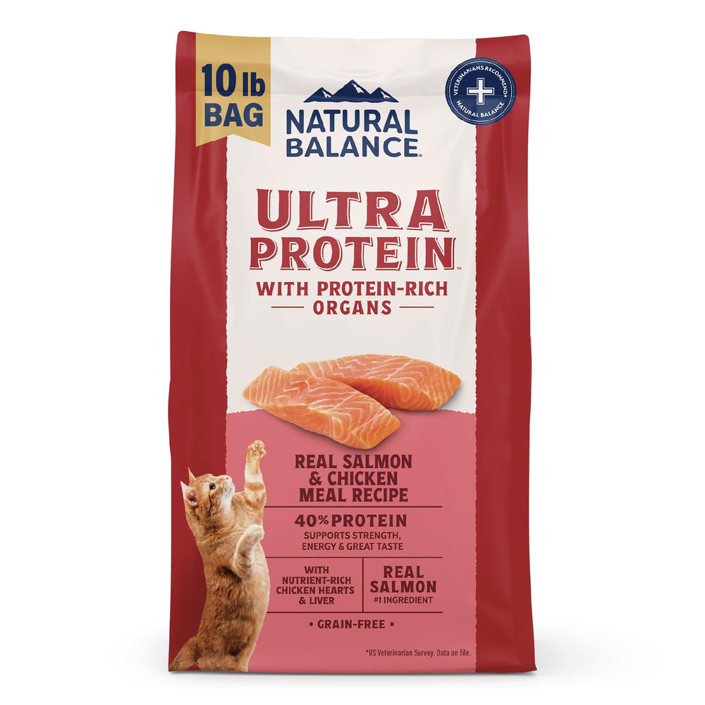 Natural Balance Ultra Protein: image saumon et foie pour chats gourmets et proteines élevées