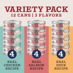 Natural Balance Ultra Protein Pâté chat — foie de poulet accentué, source de protéines digestibles.
