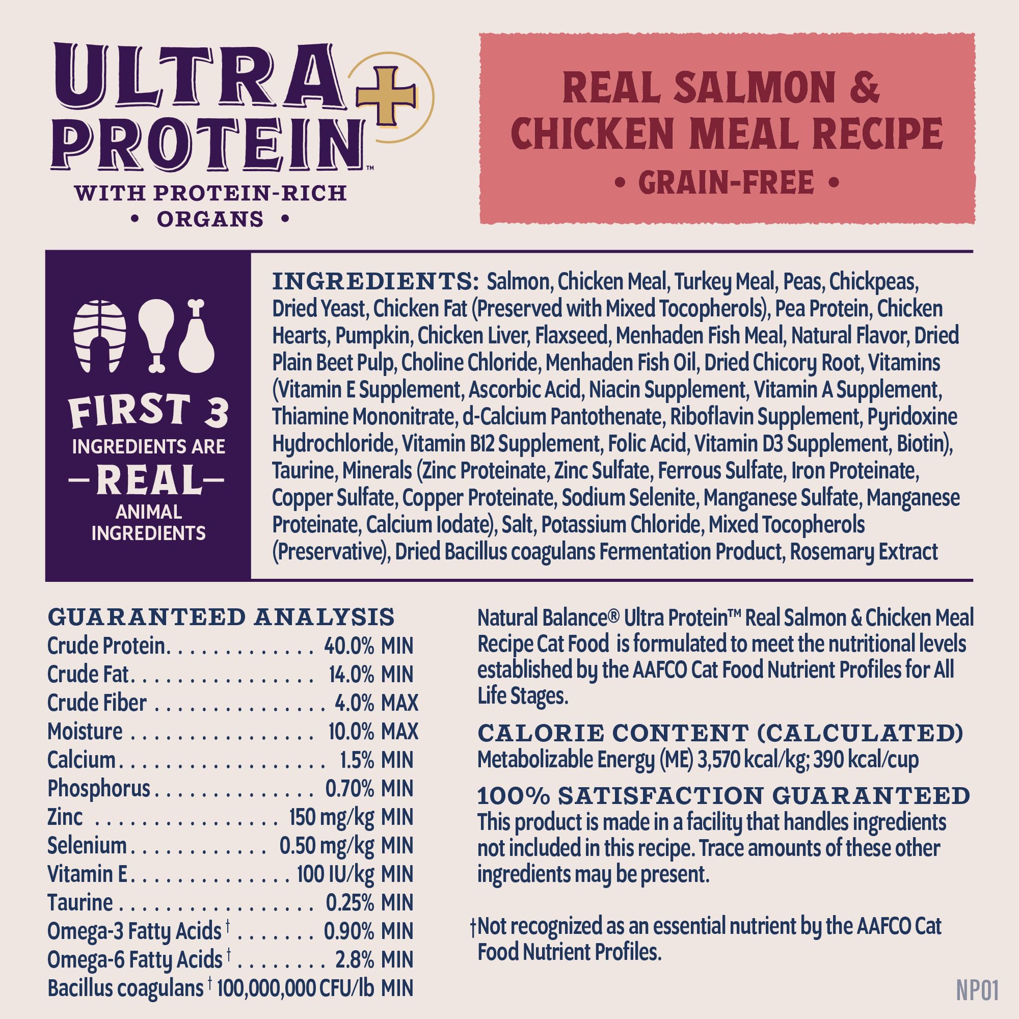 Natural Balance Ultra Protein Plus croquettes sans colorants artificiels: pureté des ingrédients.