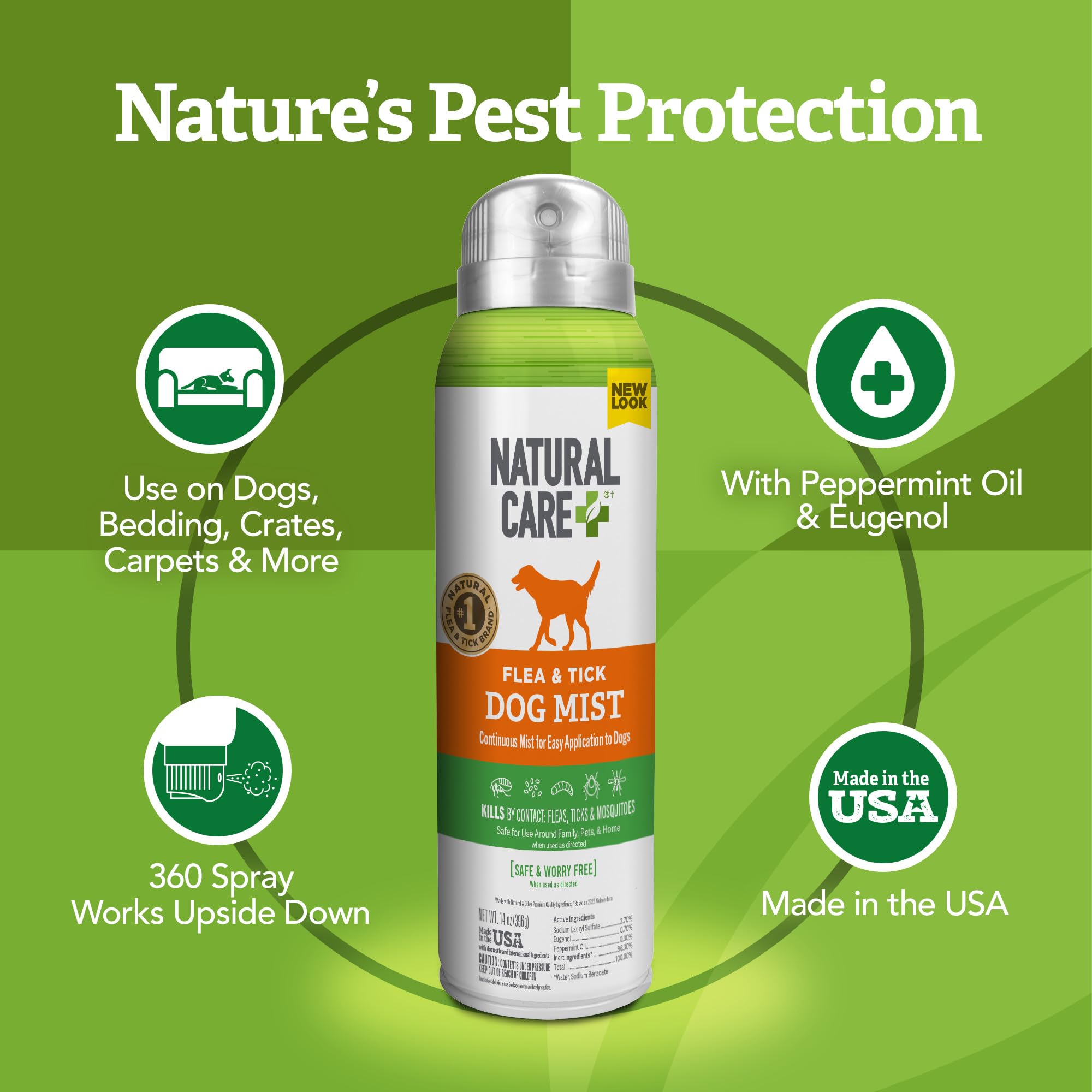 Huiles essentielles certifiées: Natural Care utilise des ingrédients naturels.