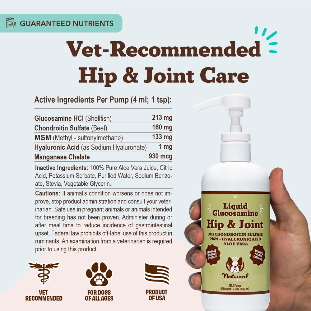 acide hyaluronique manganèse Natural Dog Company soutien articulation chien