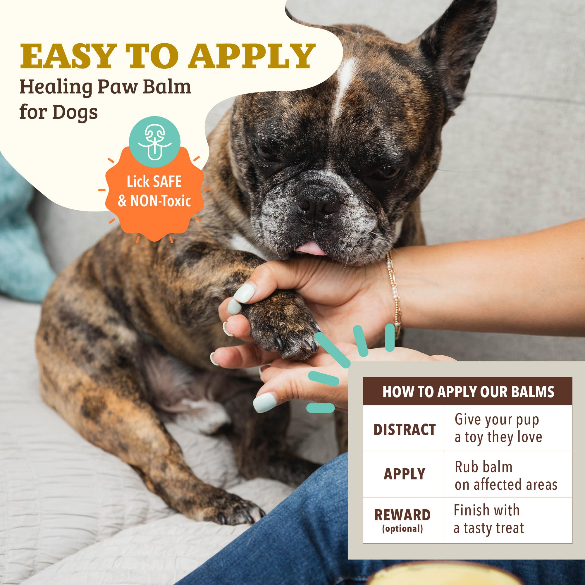 Natural Dog Company protection des pattes contre irritants et allergènes.