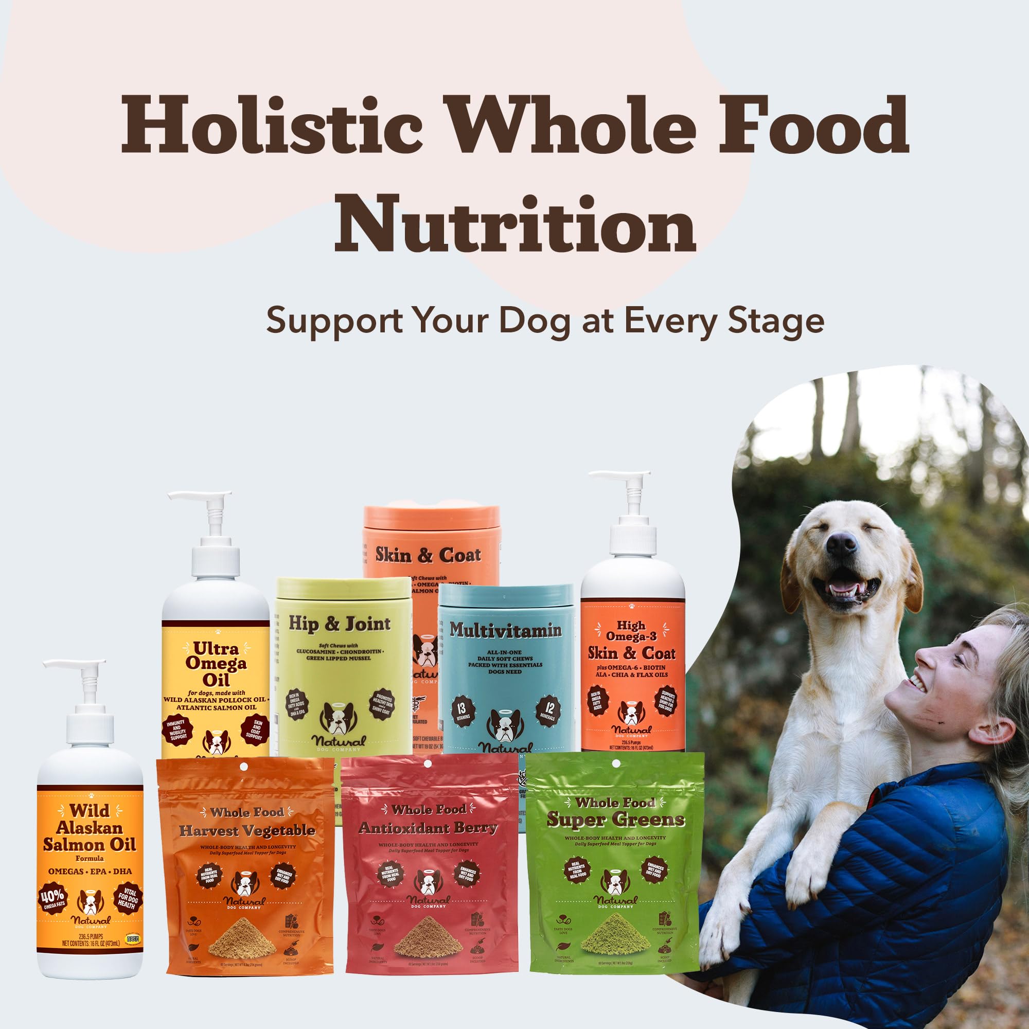 Natural Dog Company convient à tous les chiens, chiots et seniors