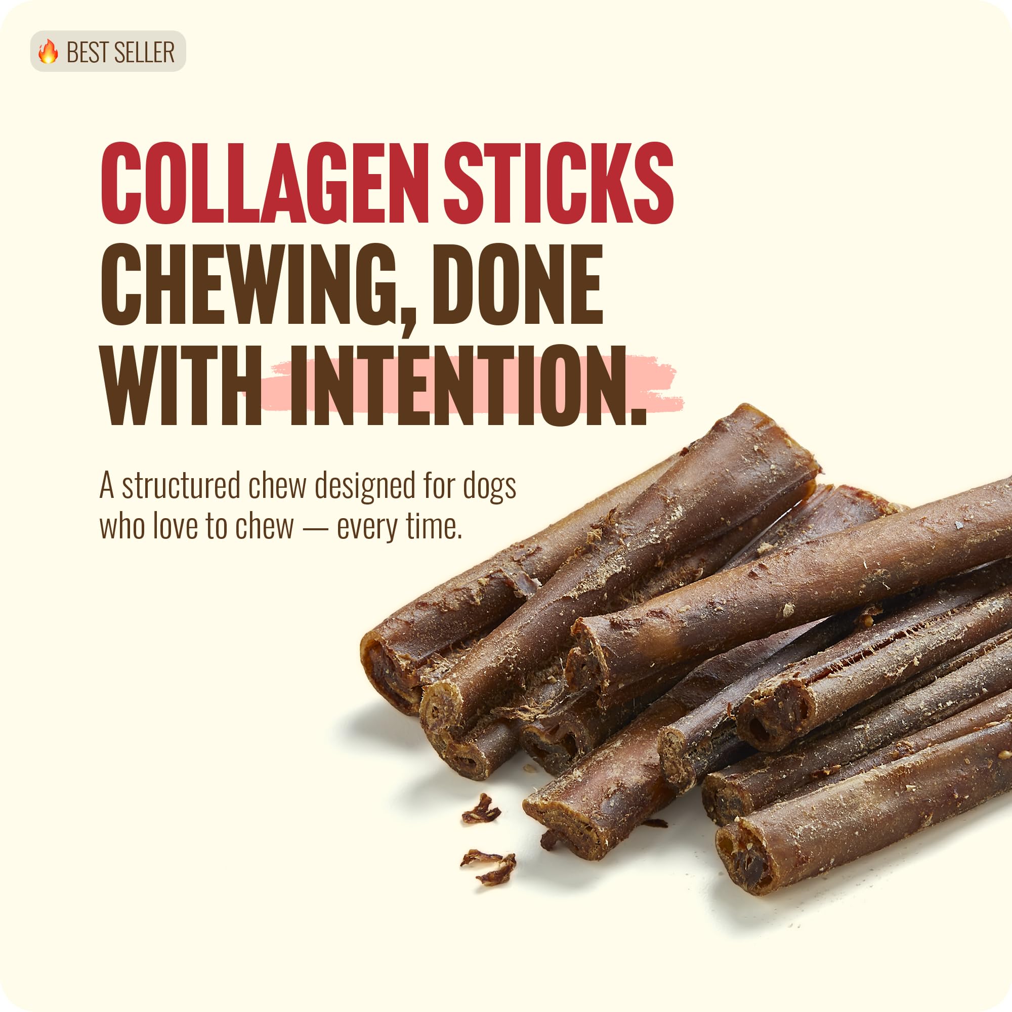 Natural Farm bâtonnets collagene enrobes boeuf sans additifs, option naturelle pour chiens.