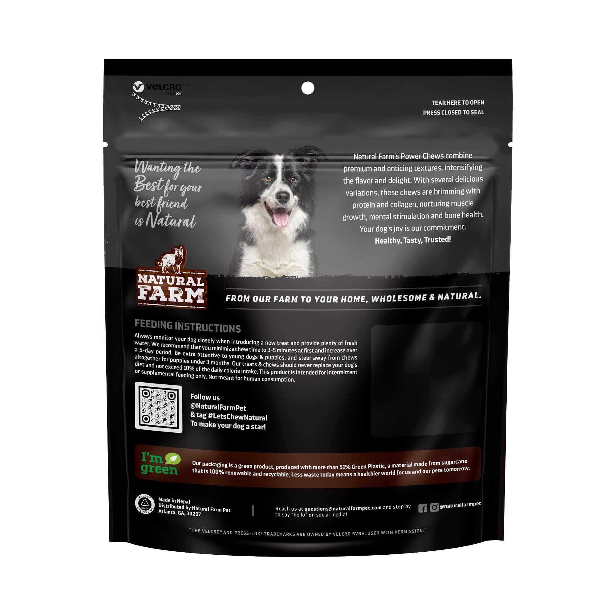 Soutien potentiel à l’hygiène dentaire Natural Farm Power Bully Sticks peut aider à réduire tartre.