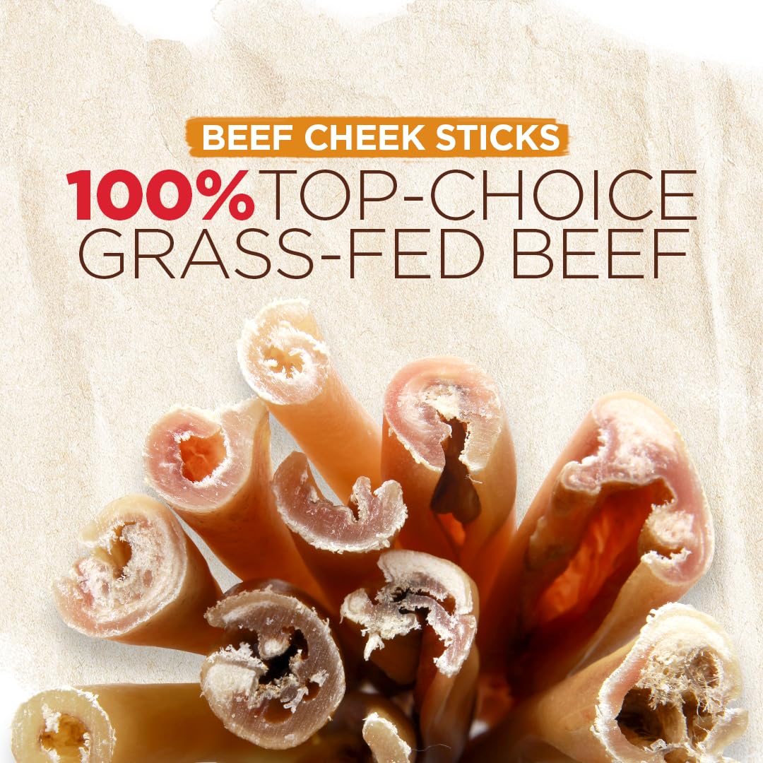 Bâton Bully Cheek Longue durée pour chiens actifs et gourmands.