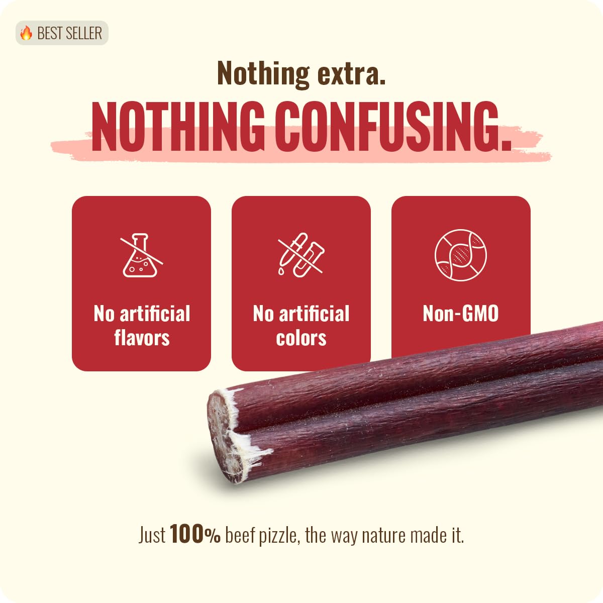 Bœuf entier Natural Farm pour chiens, goût riche et naturel.