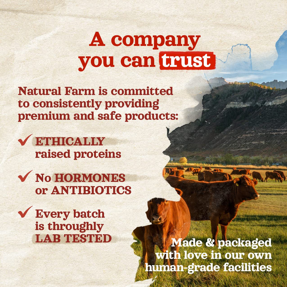 Natural Farm Bully Sticks comparaison avec autres friandises durables