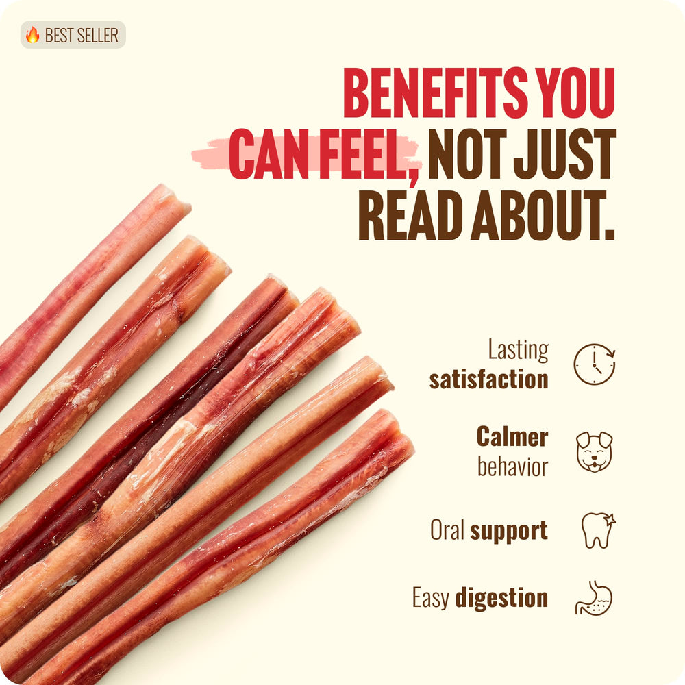 Natural Farm Bully Sticks sans céréales et sans conservateurs.