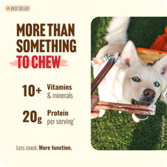 Paquet de Natural Farm Bully Sticks Sans Odeur de 1 livre pour divers chiens.