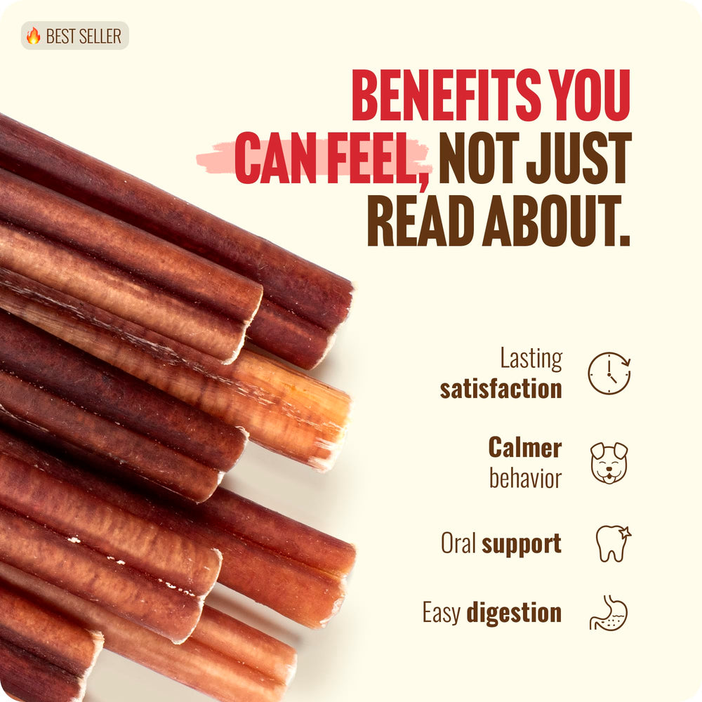 Natural Farm Bully Sticks pratique pour les voyages et les promenades.