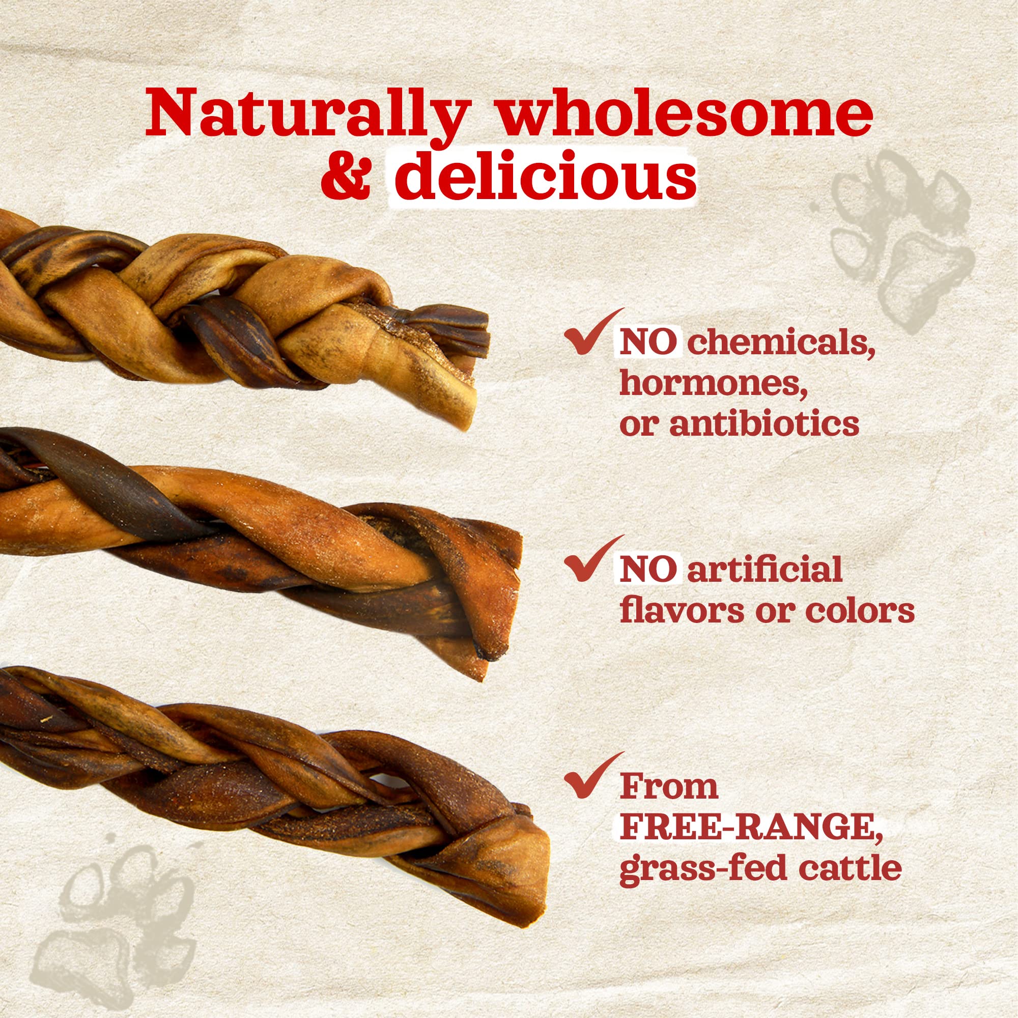 Natural Farm ingredients sans additifs, collagene chien, croquer sainement et en toute sécurité