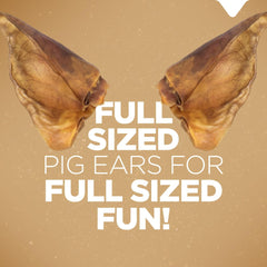 Natural Farm oreilles de porc pour chien, texture fine, parfaite mastication et plaisir durable.