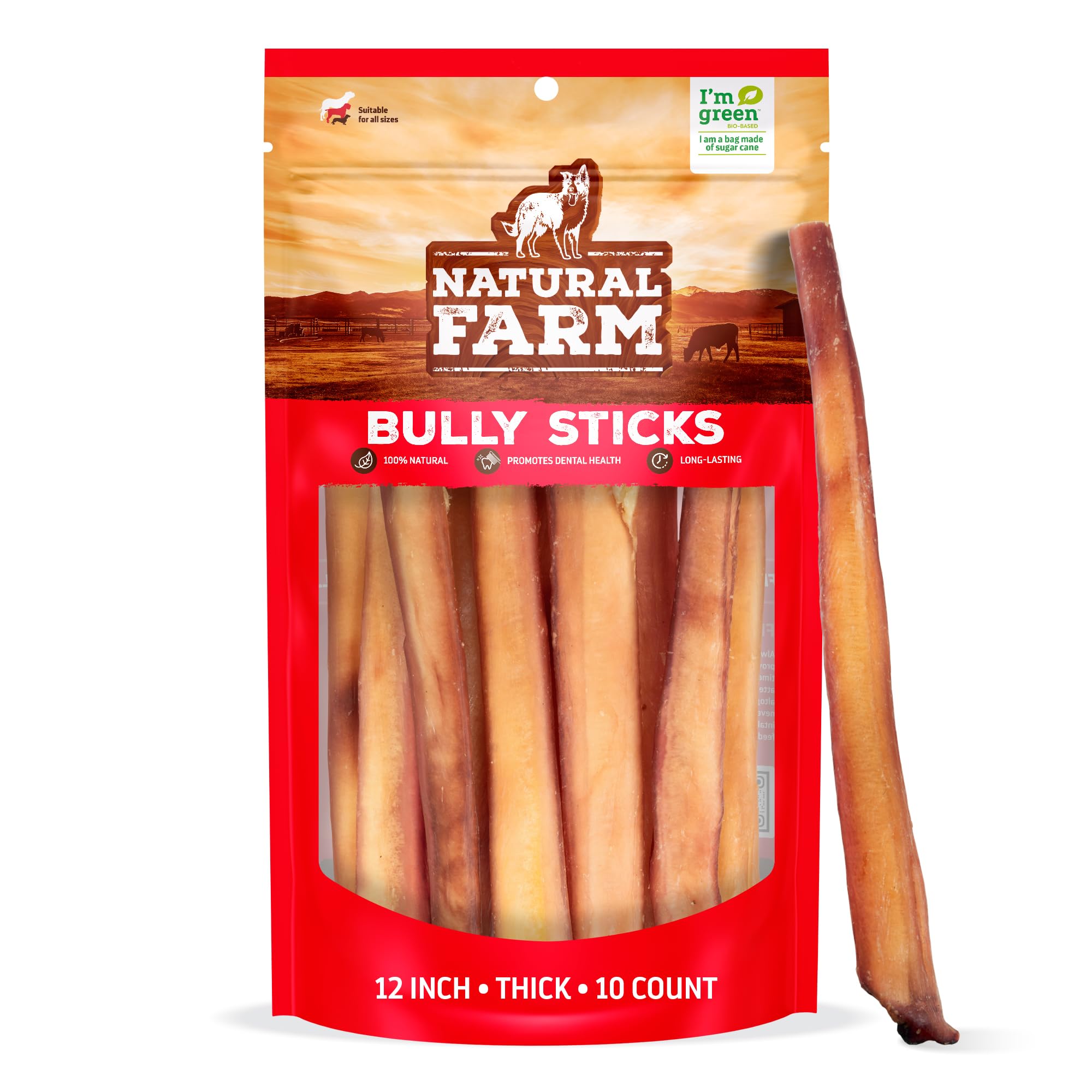 Natural Farm os-boeuf-extra-gros 12 pouces dans un emballage propre