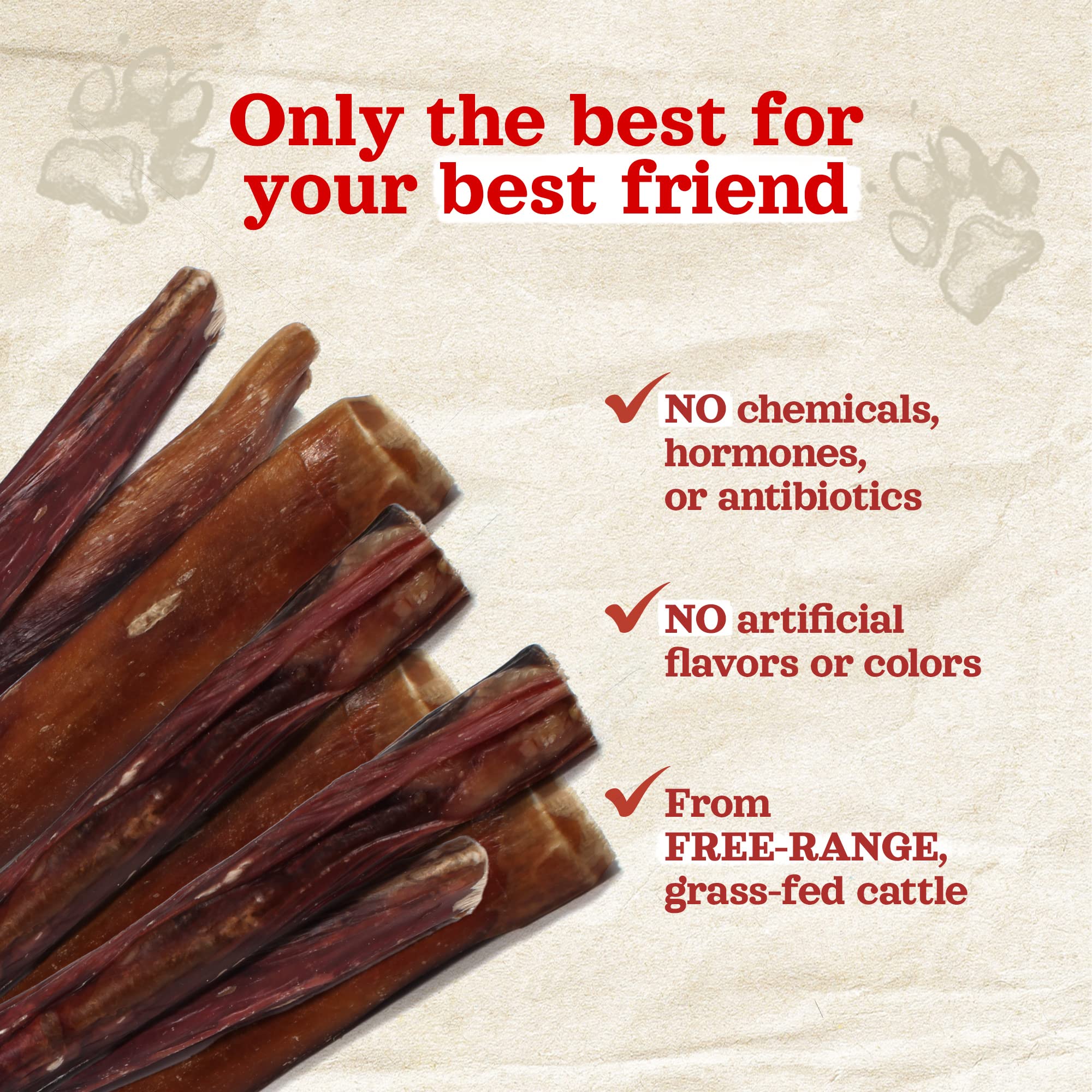 Natural Farm Power Bully Sticks: parfait pour l'entraînement et les déplacements.