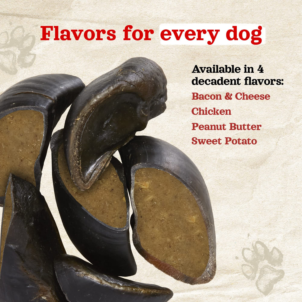 Natural Farm sabots boeuf arôme cacahuète, expérience gourmande pour chien.