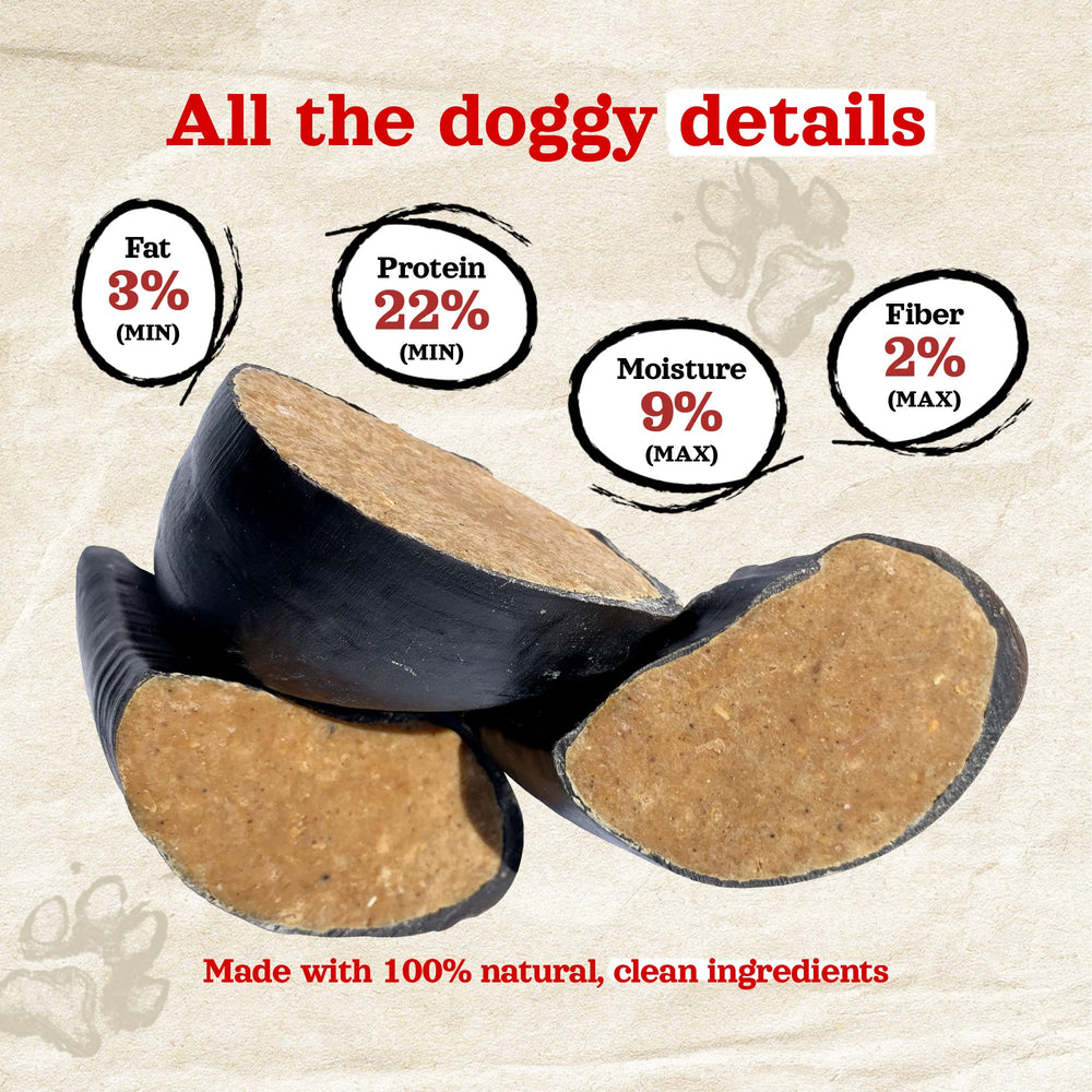 Natural Farm sabots boeuf sans additifs, naturels et sûrs pour chiens sensibles.