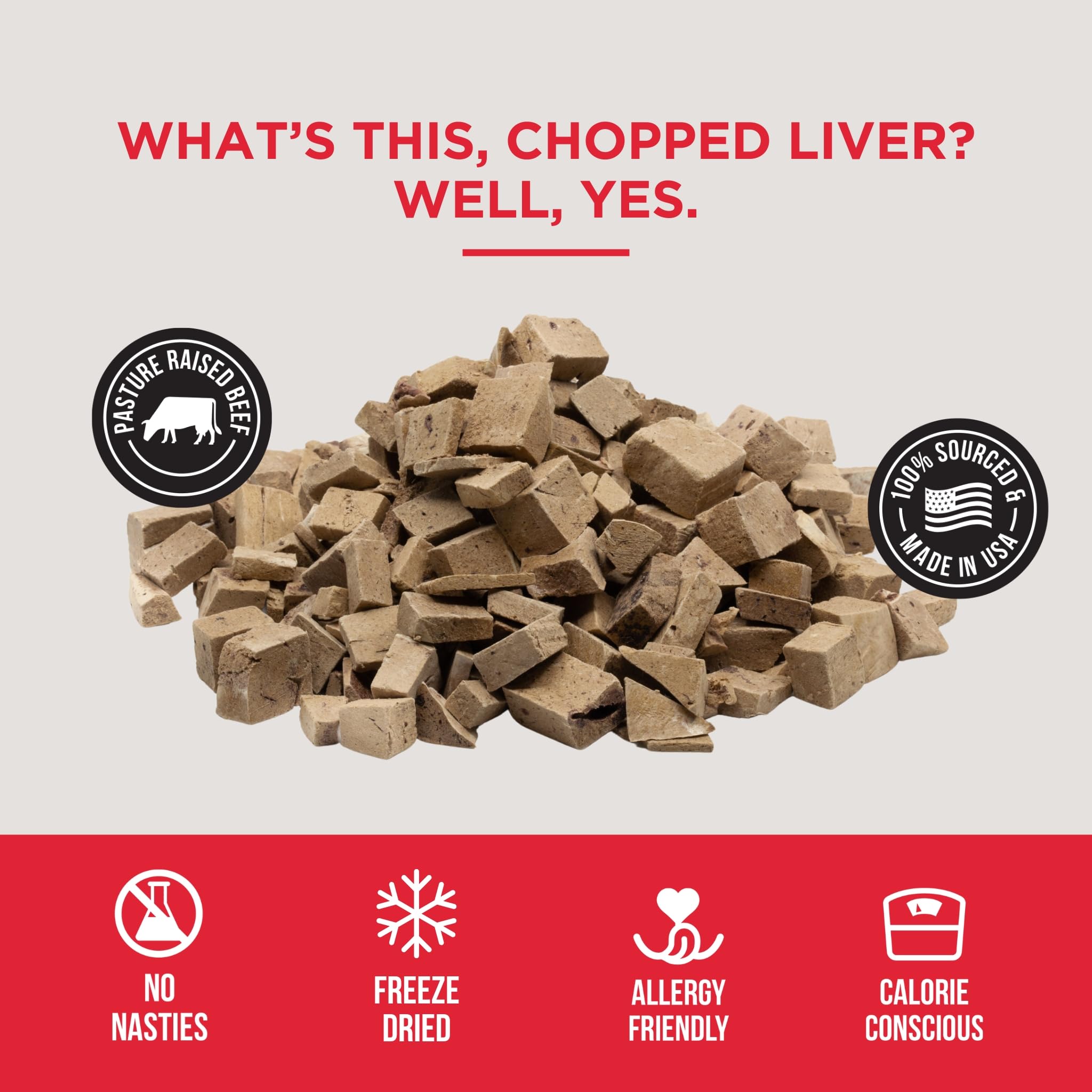 Chien montrant enthousiasme pour les friandises Natural Rapport au foie de bœuf