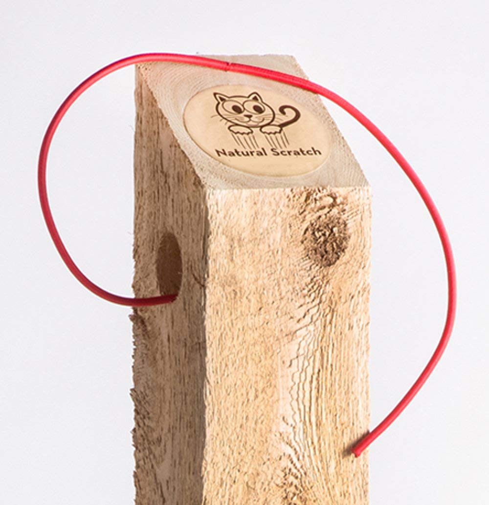 Base en X stable du poteau Natural Scratch pour une stabilité fiable.