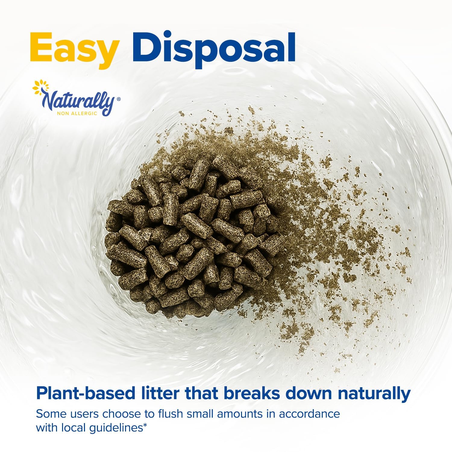 Naturally Non Allergic Litière Pellets Tournesol – odeur neutre et fraîche dans votre salon