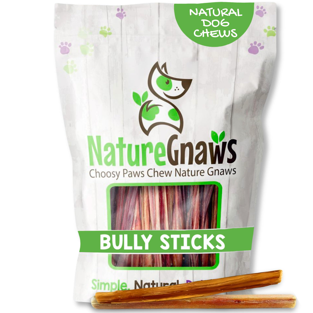 Nature Gnaws bâtonnets de boeuf extra-fin pour petits chiens, longue durée