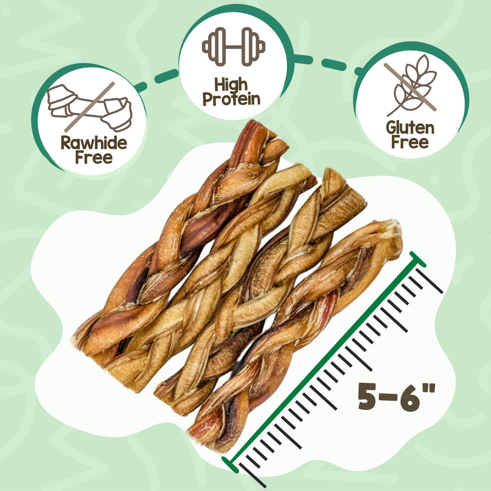 Nature Gnaws bâtonnets tressés texture dense pour mastication durable.
