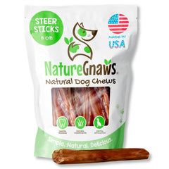 Bâtons Nature Gnaws dans un paquet de 8oz, distraction durable pour chien.