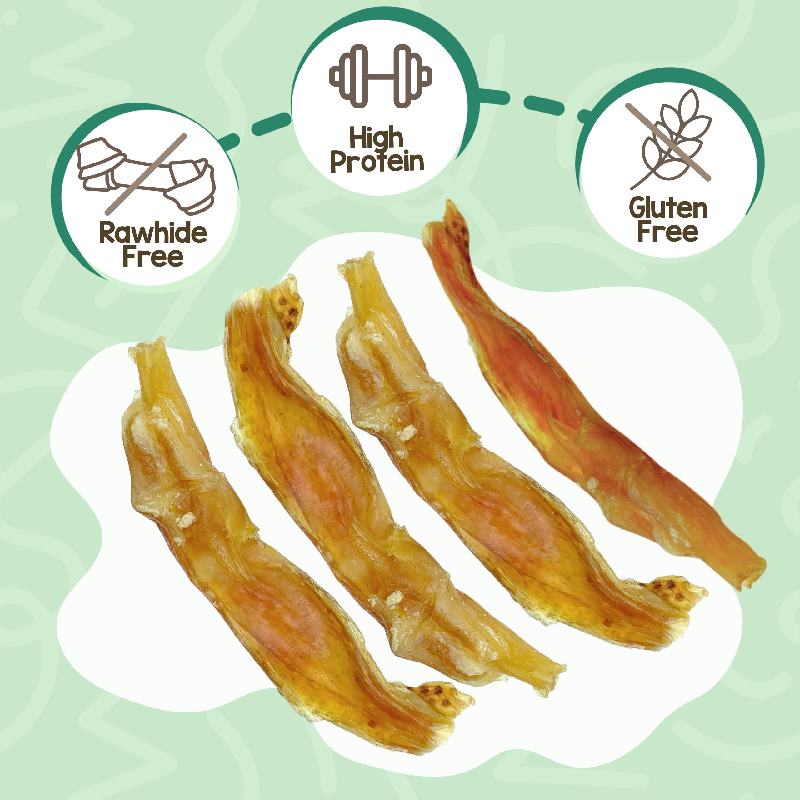 Nature Gnaws tendons de boeuf sans cuir brut, alternative naturelle