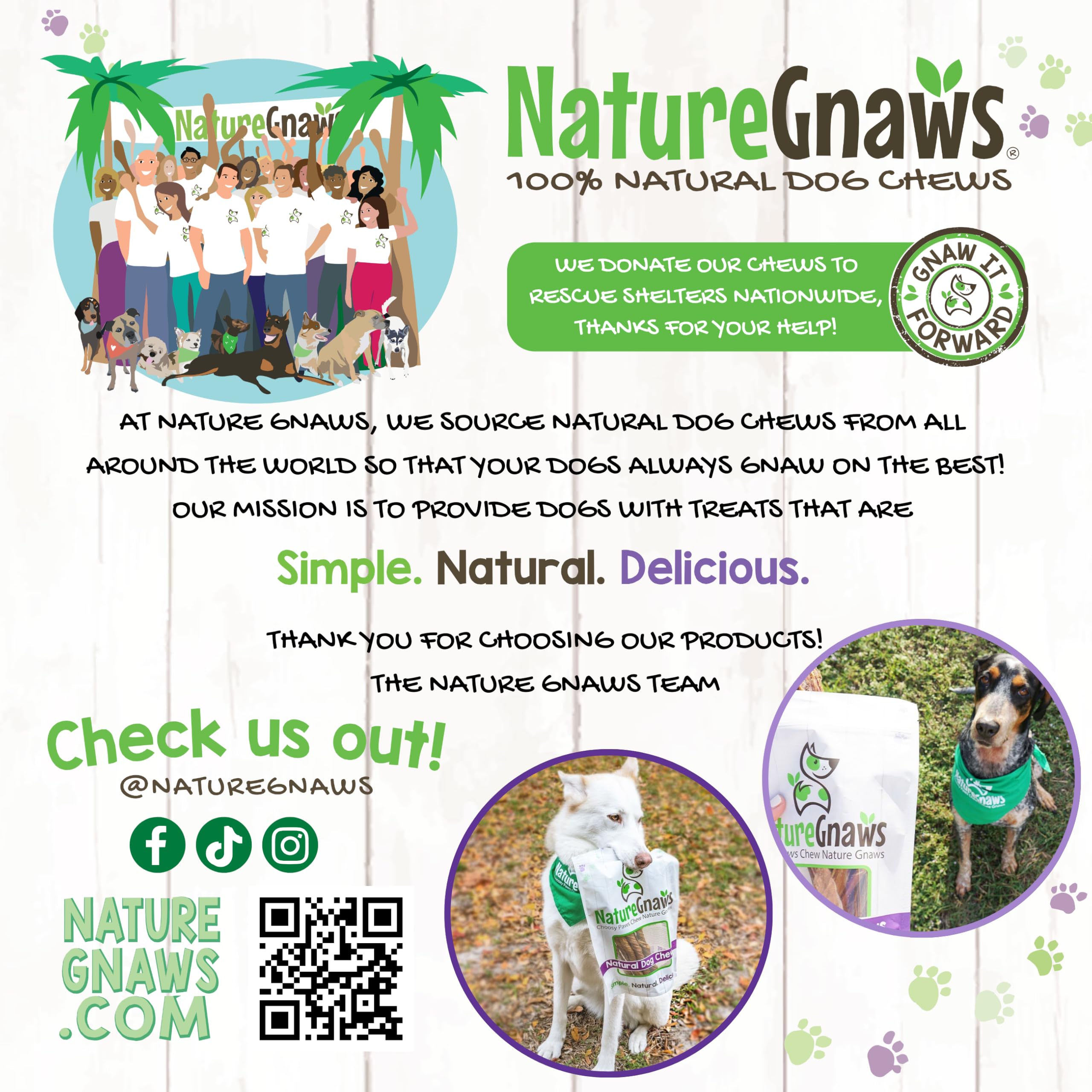 Nature Gnaws Bully Stick aventure ludique, stimule le mâchage et calme l’activité.