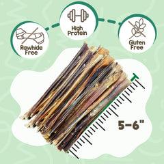 Nature Gnaws bully sticks porc extra fins pour chiots en dentition, stimule la mastication.
