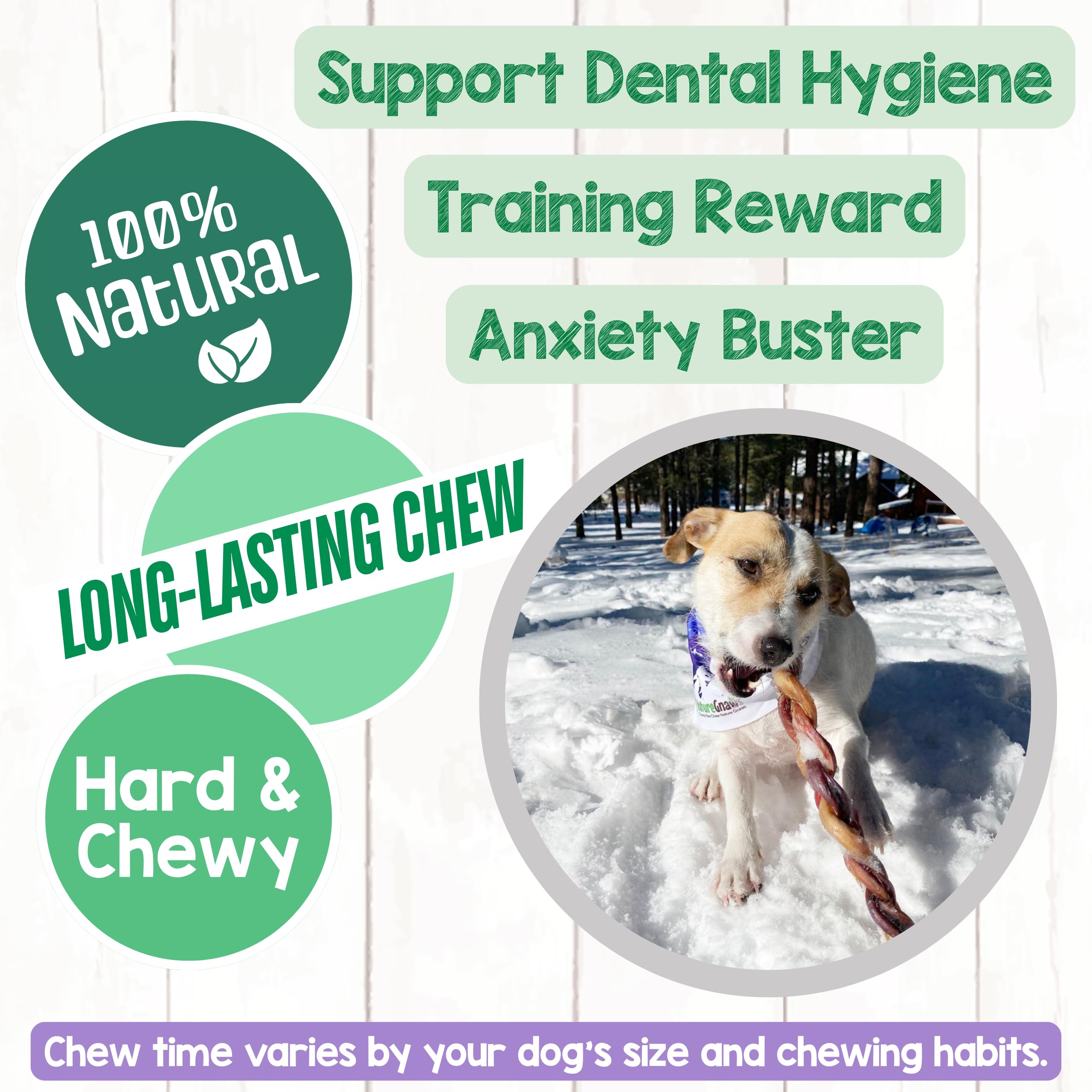 Nature Gnaws dentition durable, récompense savoureuse pour chien