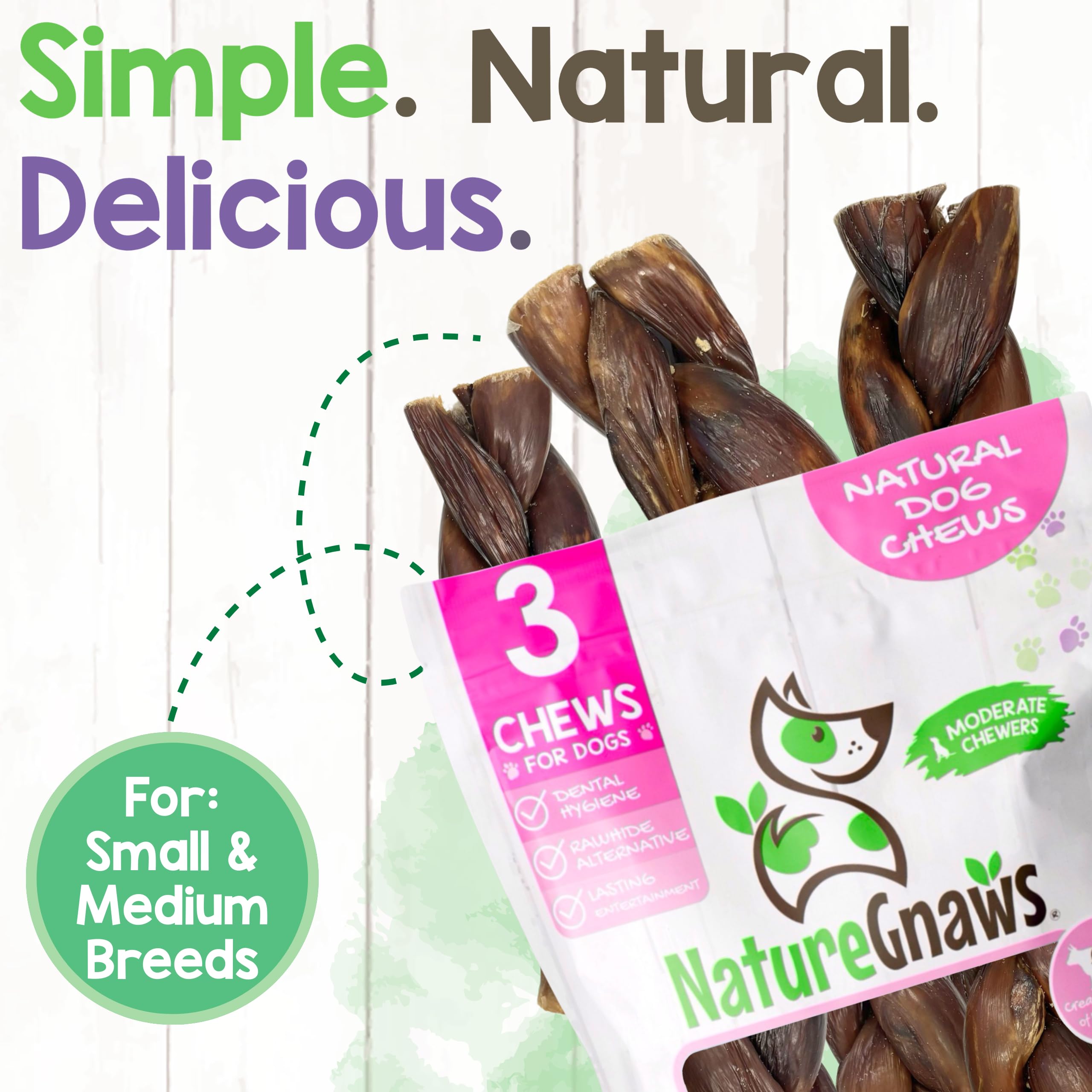 Nature Gnaws Gourmand Boeuf Senteur: senteur appetissante qui motive le chien.
