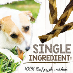 Nature Gnaws sans cuir – alternative naturelle sans cuir pour chiens.