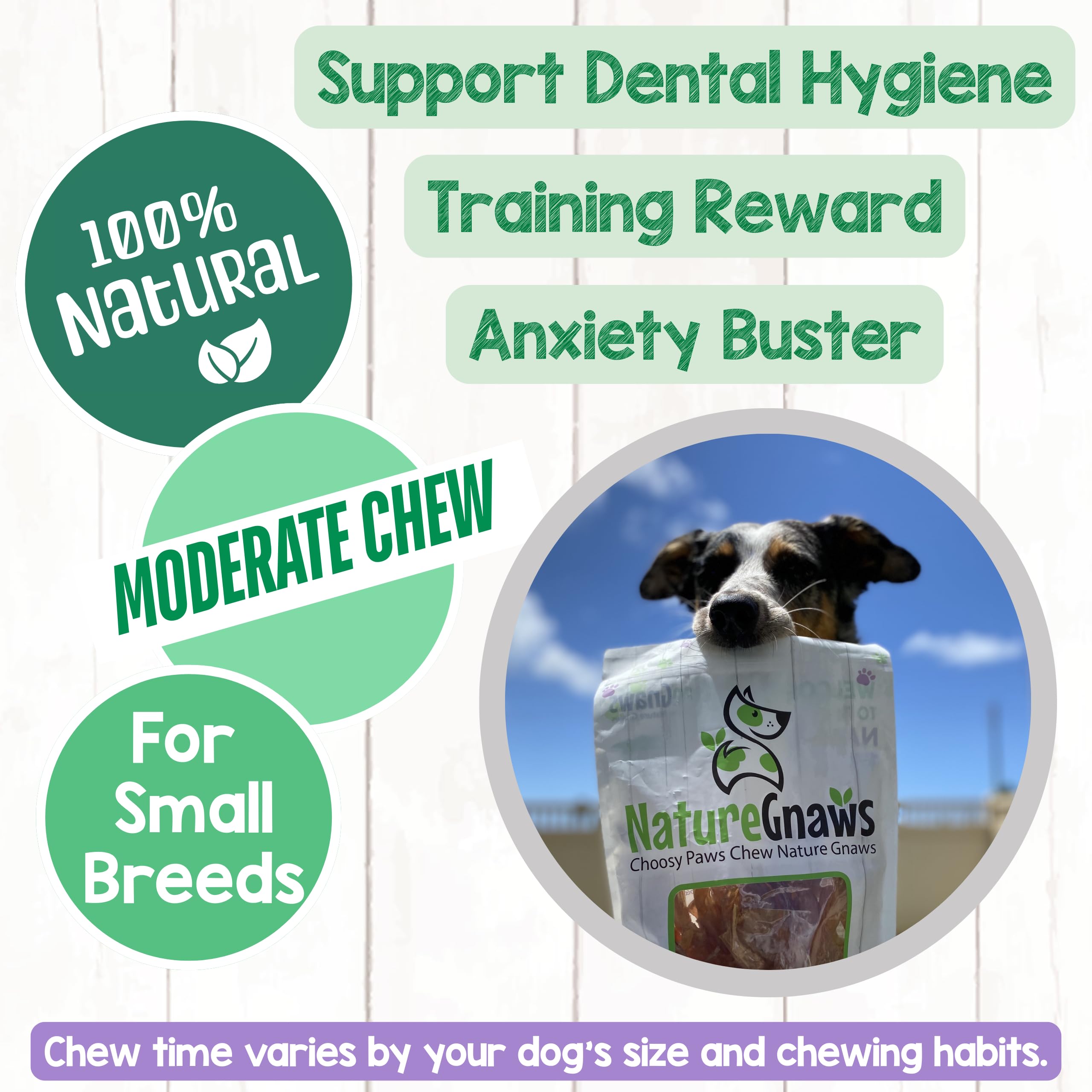 Nature Gnaws sans cuir petit chien : alternative sans cuir brut