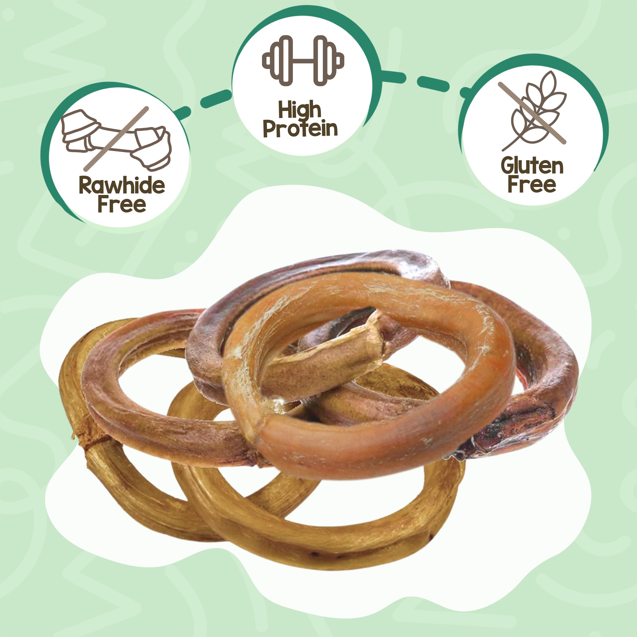 Nature Gnaws anneau avec texture epaisse pour chien, mâcher satisfaisant et durable
