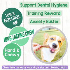 Nature Gnaws Thin Bully Sticks utilisation quotidienne pour chiots et petits chiens.