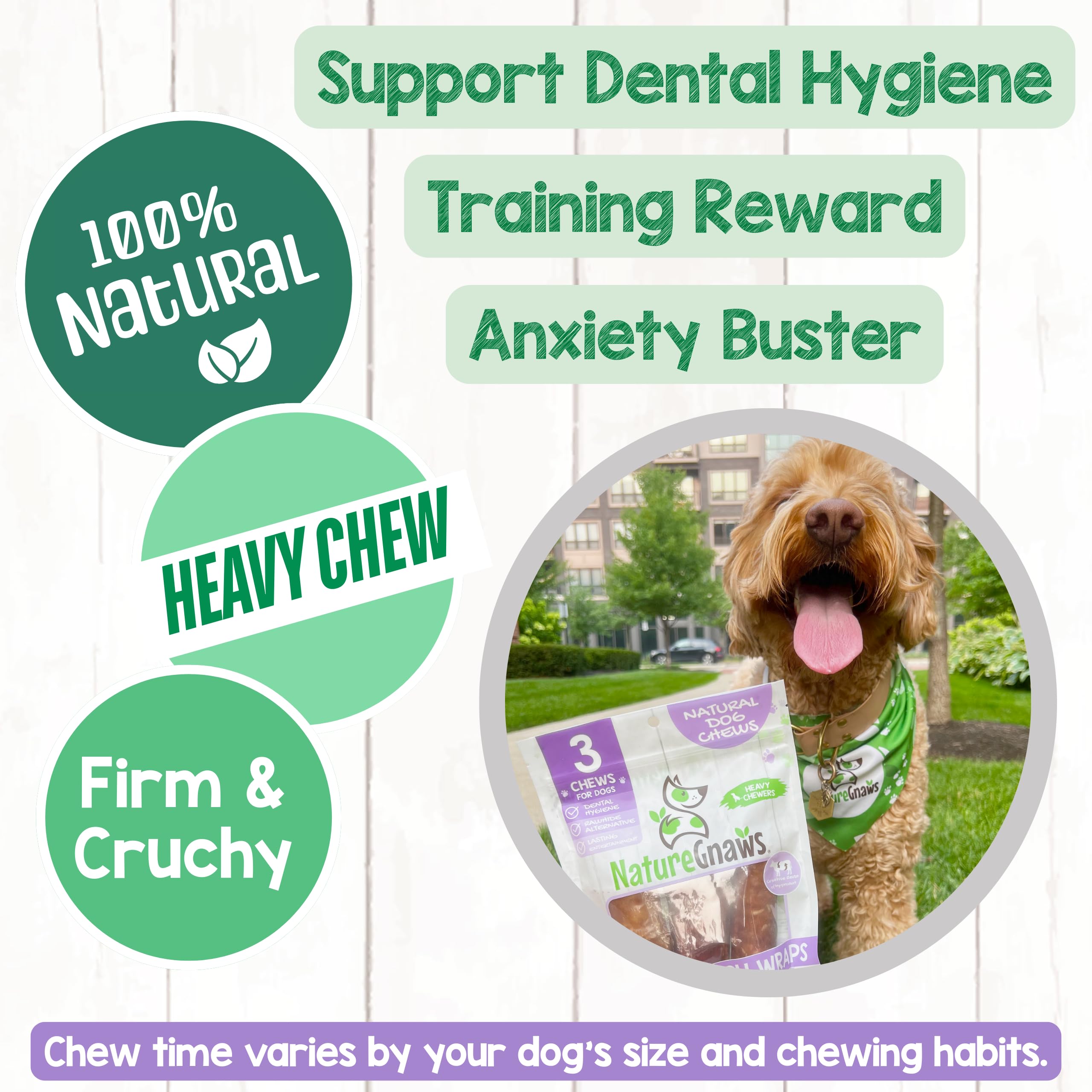 Nature Gnaws sans cuir, alternative naturelle pour chiens sensibles
