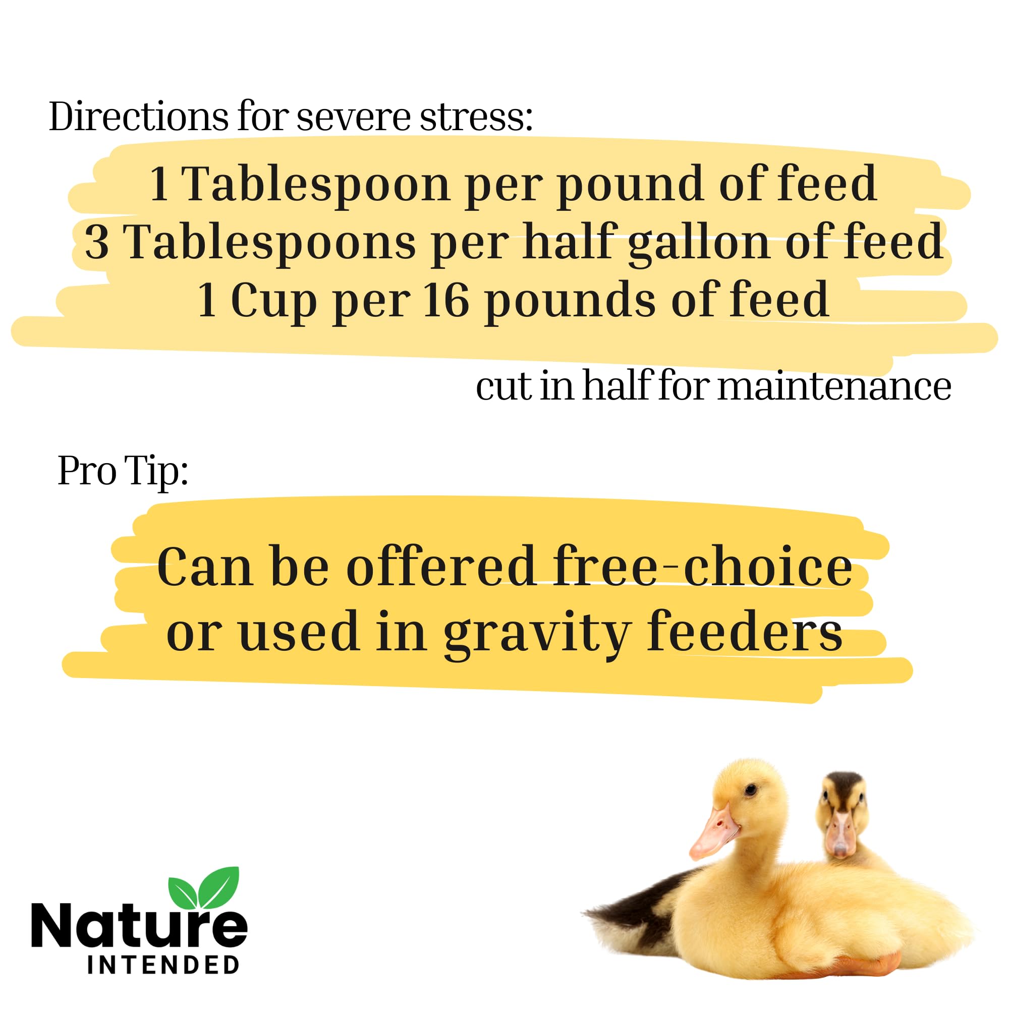 Nature INTENDED utilisation polyvalente dans le poulailler pour une meilleure croissance.
