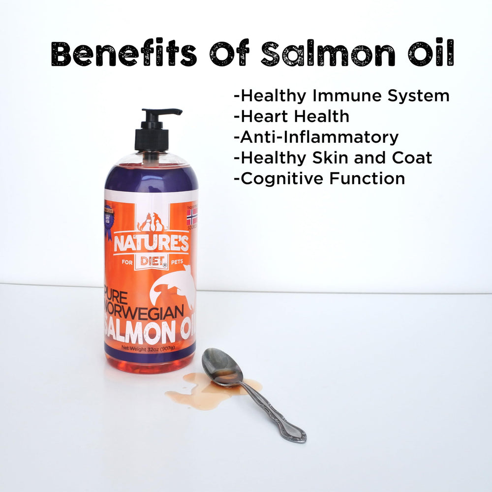 Nature's Diet huile saumon norvégienne, soin peau et pelage avec oméga
