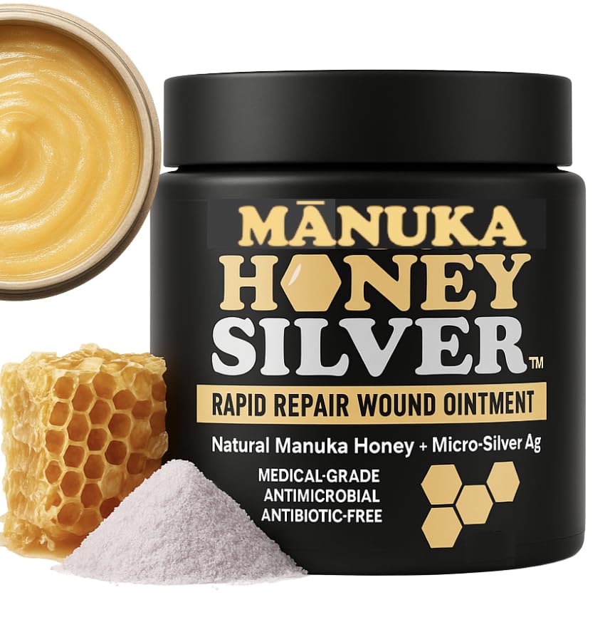 Pommade Nature's Diet Manuka Silver prête pour les blessures animales.