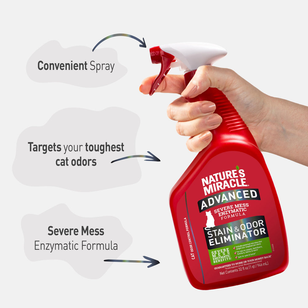 Nature's Miracle pour tapis et sols : nettoie les fibres sans abîmer les surfaces.