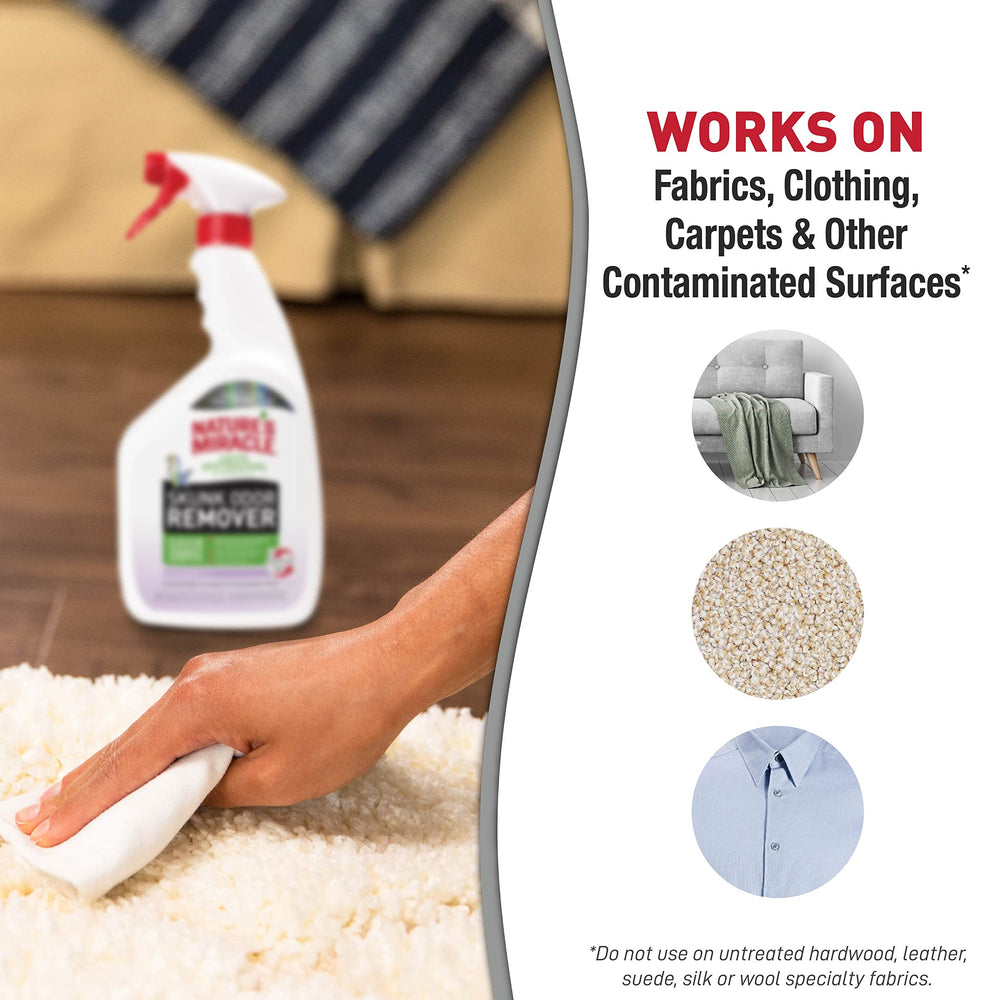 Nature’s Miracle Skunk Odor Remover, traite les odeurs domestiques rapidement et efficacement