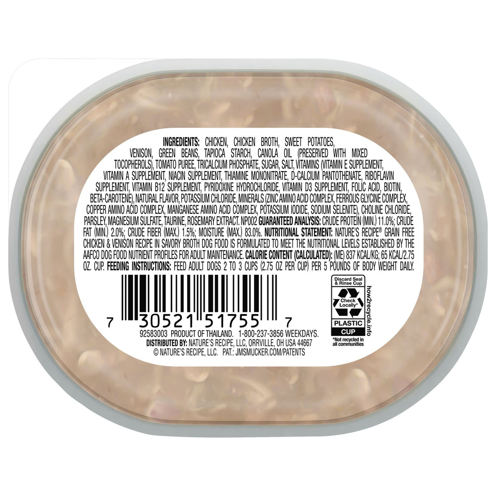Nature’s Recipe nourriture-humide-pour-chien-adulte, repas pratique et appétissant.